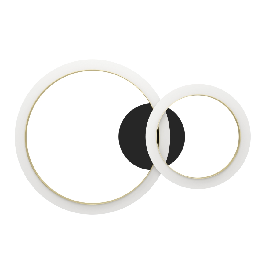 Eglo - LED Prigušiva stropna svjetiljka LED/12W/230V 4000K crna/zlatna