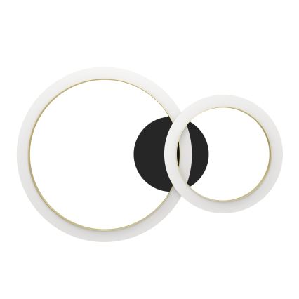 Eglo - LED stropna svjetiljka s prigušivanjem LED/12W/230V 4000K crna/zlatna