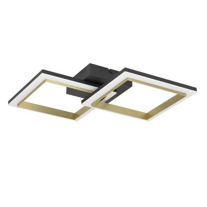 Eglo - LED Prigušiva stropna svjetiljka LED/18,4W/230V 4000K crna/zlatna