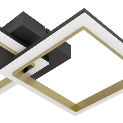 Eglo - LED Prigušiva stropna svjetiljka LED/18,4W/230V 4000K crna/zlatna