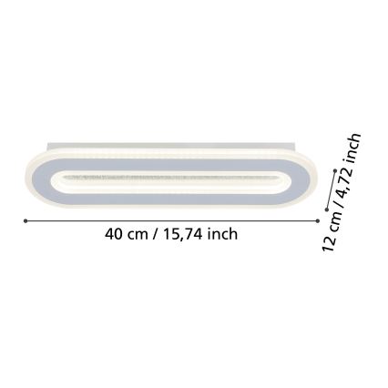 Eglo - LED Zidna svjetiljka LED/12W/230V 4000K bijela