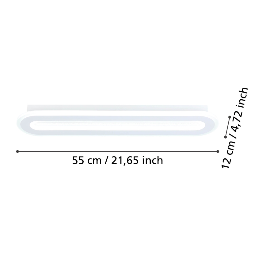 Eglo - LED Prigušiva stropna svjetiljka LED/20W/230V 2700-6500K bijela + daljinski upravljač
