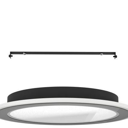 Eglo - LED Prigušiva stropna svjetiljka LED/20W/230V 2700-6500K crna + daljinski upravljač