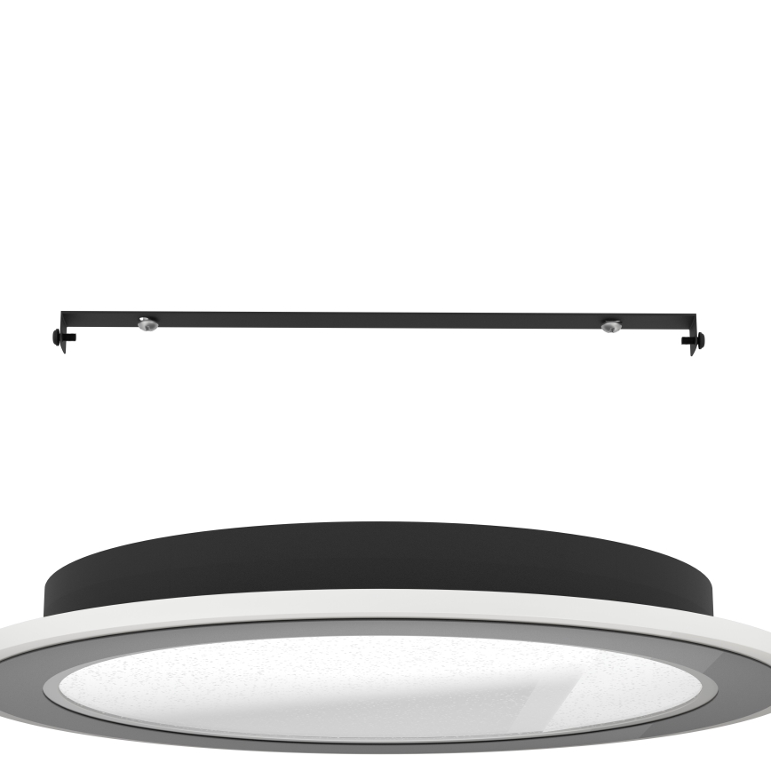 Eglo - LED Prigušiva stropna svjetiljka LED/20W/230V 2700-6500K crna + daljinski upravljač