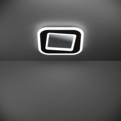 Eglo - LED Prigušiva stropna svjetiljka LED/20W/230V 2700-6500K crna + daljinski upravljač