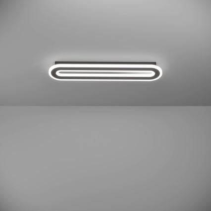 Eglo - LED Prigušiva stropna svjetiljka LED/20W/230V 2700-6500K crna + daljinski upravljač
