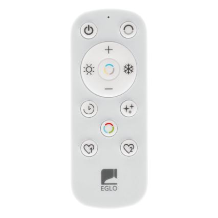 Eglo - LED Prigušiva stropna svjetiljka LED/20W/230V 2700-6500K crna + daljinski upravljač
