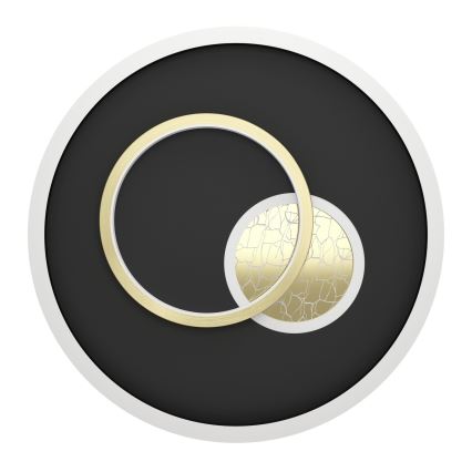 Eglo - LED stropna svjetiljka LED/14W/230V + LED/8,5W Ø 38 cm crna/zlatna