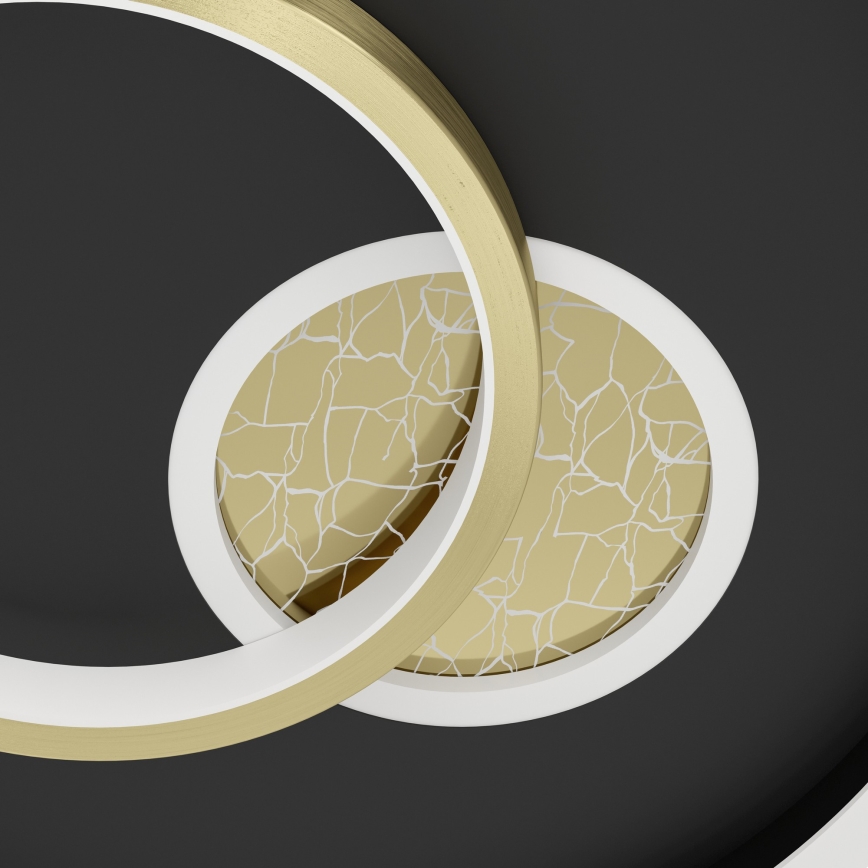 Eglo - LED stropna svjetiljka LED/14W/230V + LED/8,5W Ø 38 cm crna/zlatna