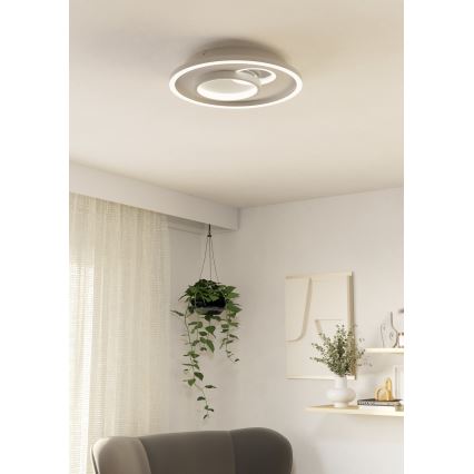 Eglo - LED Stropna svjetiljka 1xLED/14W/230V + 1xLED/8,5W pr. 38 cm bijela