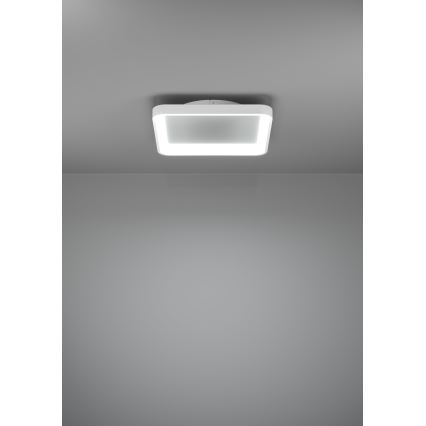 Eglo - LED Prigušiva stropna svjetiljka LORETELLO LED/12W/230V bijela + daljinski upravljač
