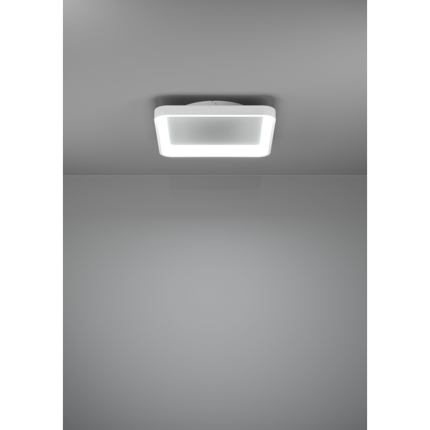 Eglo - LED Prigušiva stropna svjetiljka LORETELLO LED/12W/230V bijela + daljinski upravljač