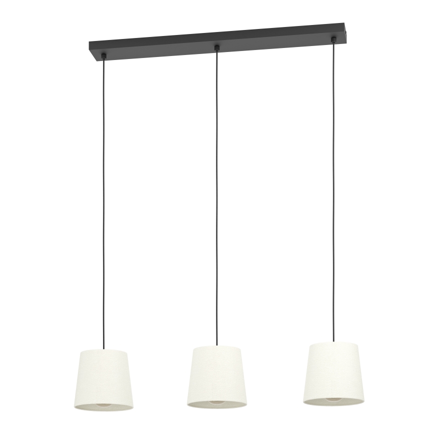 Eglo - Luster na sajli 3xE27/60W/230V bijela