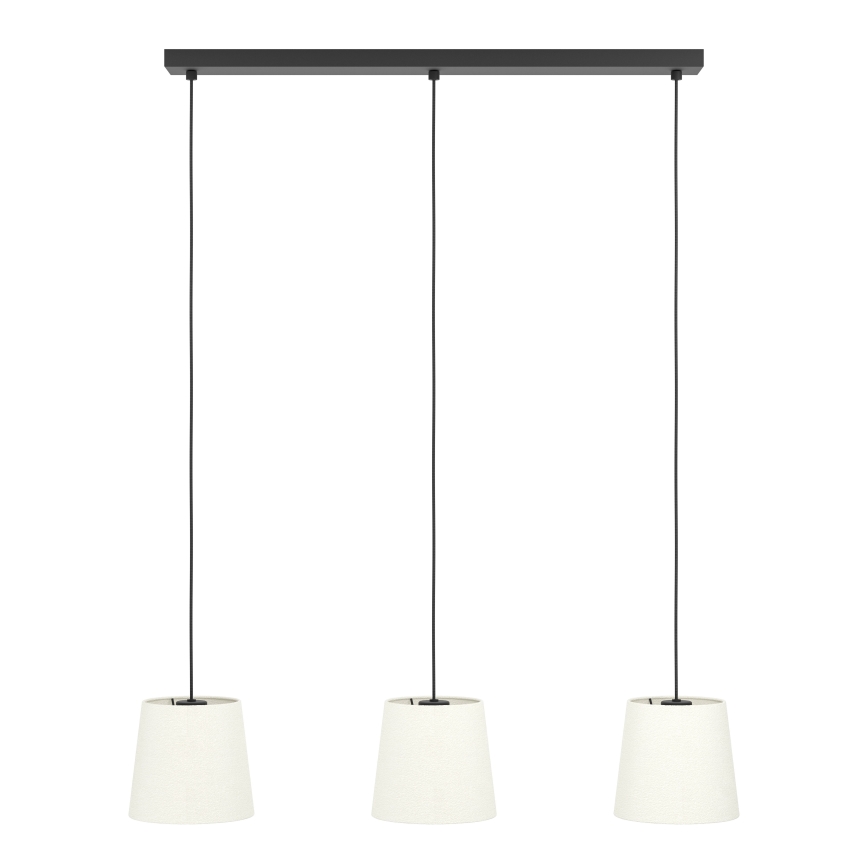 Eglo - Luster na sajli 3xE27/60W/230V bijela