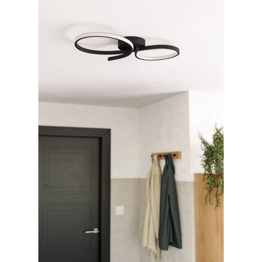 Eglo - LED Stropna svjetiljka LED/21W/230V 3000K crna