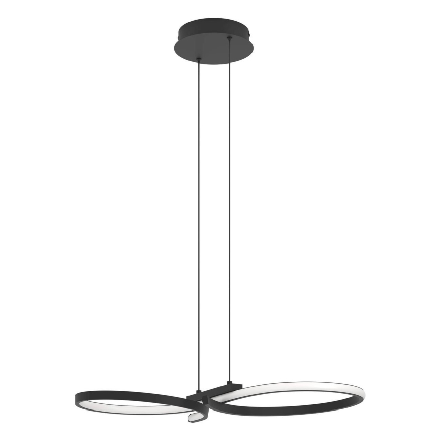 Eglo - LED Luster na sajli LED/21W/230V 3000K crna