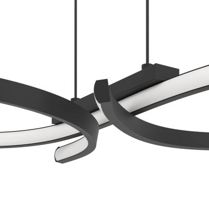 Eglo - LED Luster na sajli LED/21W/230V 3000K crna