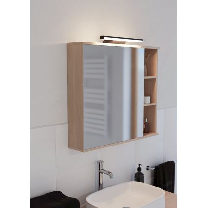 Eglo - LED RGBW Prigušiva kupaonska rasvjeta za ogledalo LED/12W/230V 2700-6500K IP44 crna