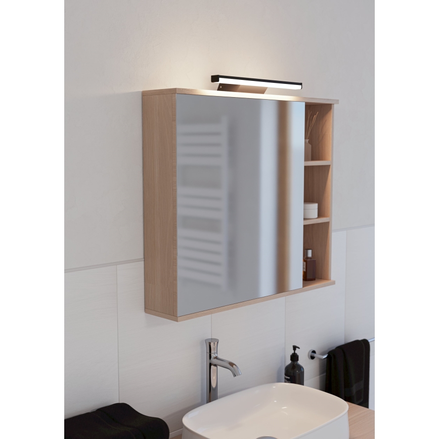 Eglo - LED RGBW Prigušiva kupaonska rasvjeta za ogledalo LED/12W/230V 2700-6500K IP44 crna