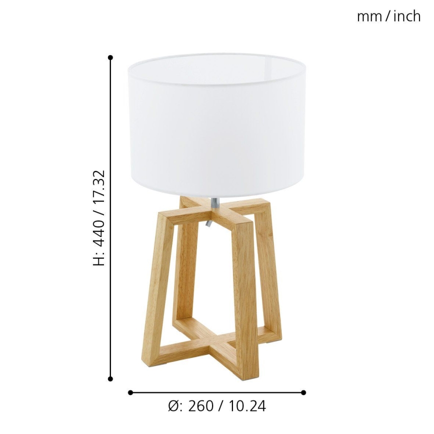 Eglo - Stolna lampa 1xE27/60W/230V - FSC certificirano