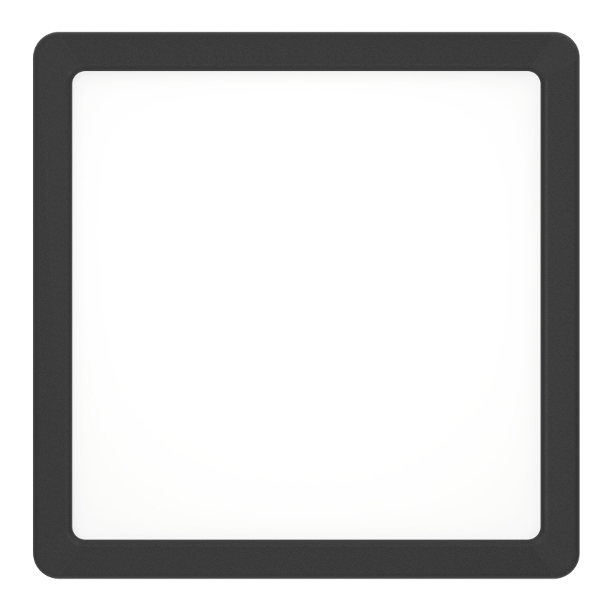 Eglo - LED stropna svjetiljka LED/10,5W/230V 2700/4000/6500K 22x22cm crna