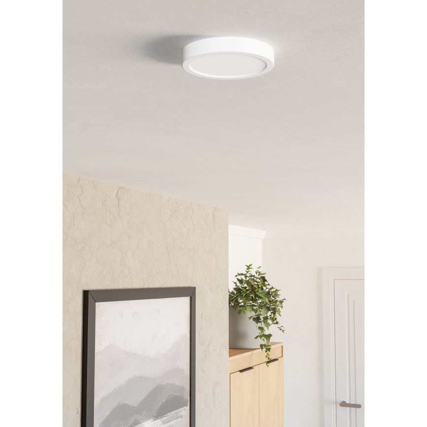 Eglo - LED stropna svjetiljka LED/7,5W/230V 2700/4000/6500K Ø 16,6 cm bijela
