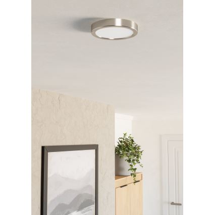 Eglo - LED stropna svjetiljka LED/7,5W/230V 2700/4000/6500K Ø 16,6 cm matni krom