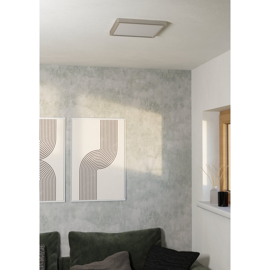 Eglo - LED stropna svjetiljka LED/13W/230V 2700/4000/6500K 29x29 cm matni krom