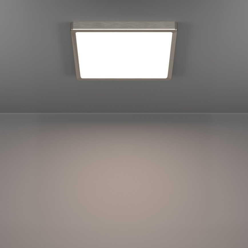 Eglo - LED stropna svjetiljka LED/13W/230V 2700/4000/6500K 29x29 cm matni krom