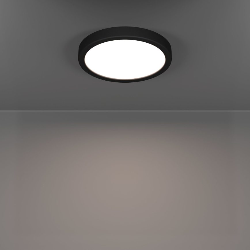 Eglo - LED stropno svjetlo za kupaonicu, LED 11,5 W, 230 V, 2700/4000/6500 K, Ø 21,1 cm, IP44, crno