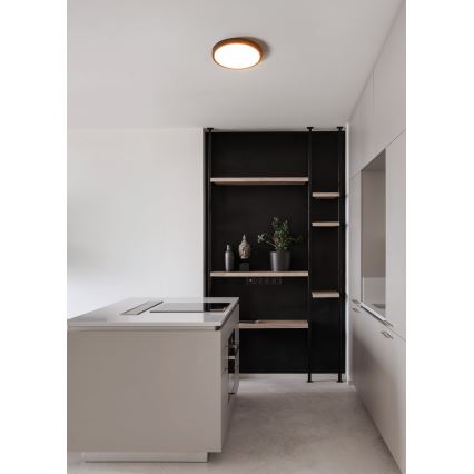 Eglo - LED stropno svjetlo za kupaonicu LED/14,2W/230V 2700/4000/6500K prom. 27,8 cm IP44 crno