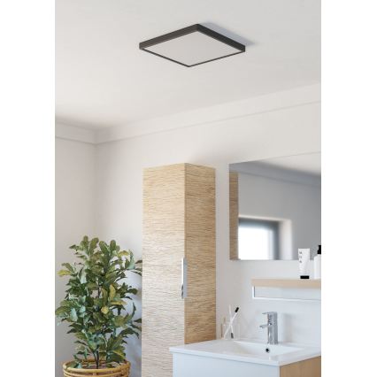 Eglo - LED stropno svjetlo za kupaonicu LED/13W/230V 29x29 cm IP44 crno