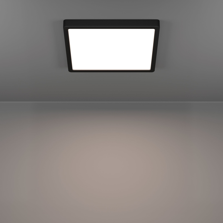 Eglo - LED stropno svjetlo za kupaonicu LED/13W/230V 2700/4000/6500K 29x29 cm IP44 crno