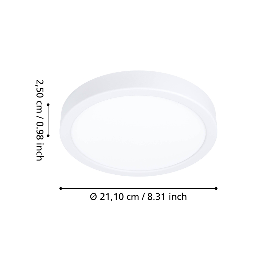 Eglo - LED kupaonsko stropno svjetlo LED/11,5W/230V pr. 21,1 cm IP44 bijela