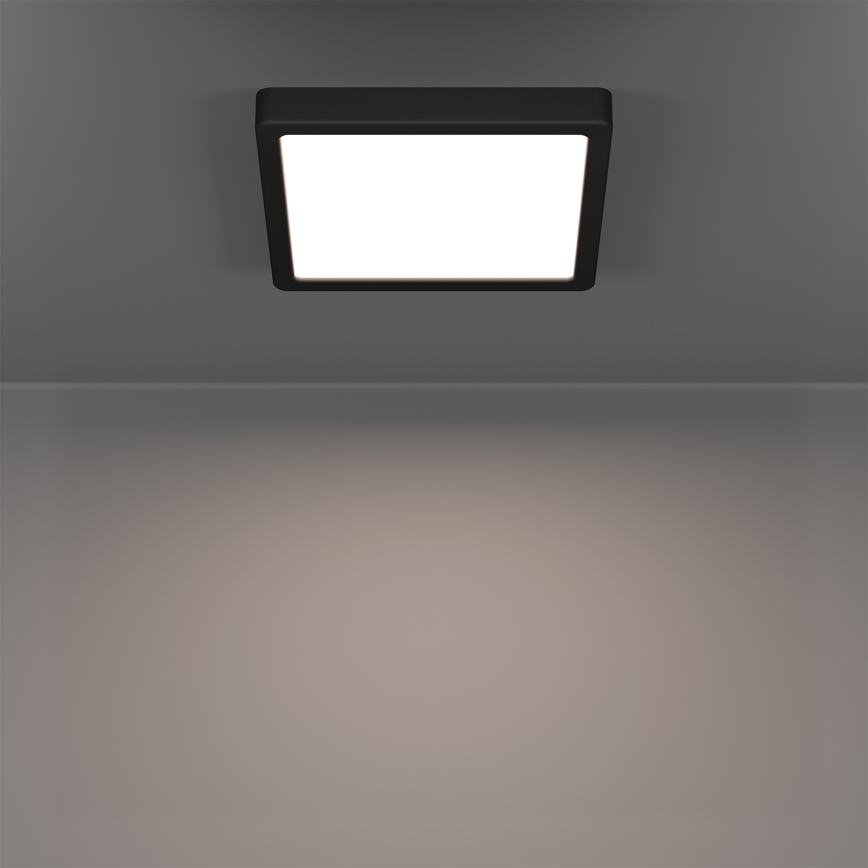 Eglo - LED RGBW stropno svjetlo za kupaonicu s mogućnošću prigušivanja LED/10,5W/230V 2700-6500K 22x22 cm IP44 crno