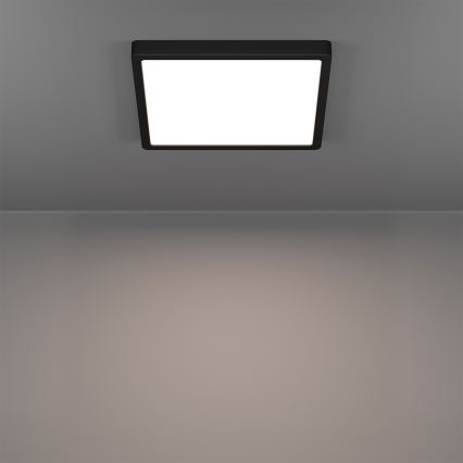 Eglo - LED RGBW prigušivo kupaonsko stropno svjetlo LED/13,5W/230V 2700-6500K 29,5x29,5 cm IP44 crna