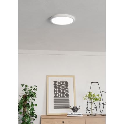 Eglo - LED RGBW prigušivo kupaonsko stropno svjetlo LED/14,3W/230V 2700-6500K pr. 27,8 cm IP44 bijela