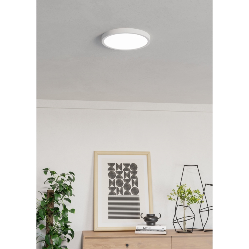 Eglo - LED RGBW prigušivo kupaonsko stropno svjetlo LED/14,3W/230V 2700-6500K pr. 27,8 cm IP44 bijela