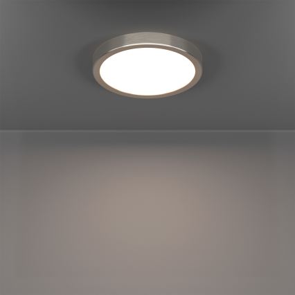 Eglo - LED RGBW Prigušivo kupaonsko stropno svjetlo LED/11,2W/230V 2700-6500K pr. 21,1 cm IP44 matni krom