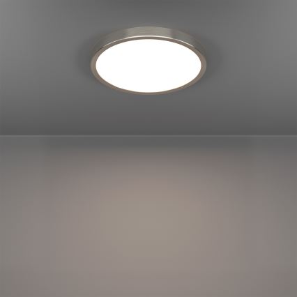 Eglo - LED RGBW prigušivo stropno svjetlo za kupaonicu LED/14,3W/230V 2700-6500K pr. 27,8 cm IP44 matni krom