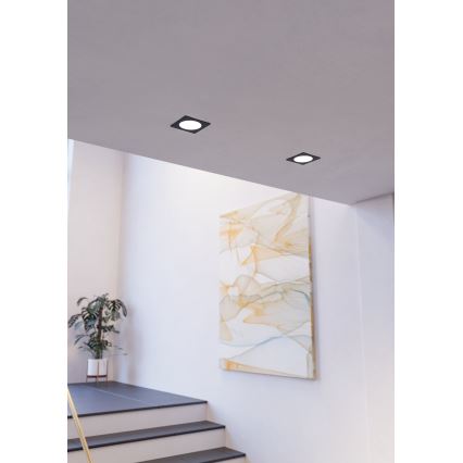 Eglo - LED ugradna stropna svjetiljka LED/6,3W/230V 2700/4000/6500K 11,9x11,9 cm crna