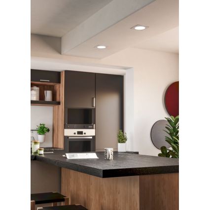 Eglo - LED ugradna stropna svjetiljka LED/6,3W/230V 2700/4000/6500K 11,9x11,9 cm bijela