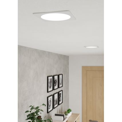 Eglo - LED ugradna stropna svjetiljka LED/10,5W/230V 2700/4000/6500K 16,6x16,6 cm crna