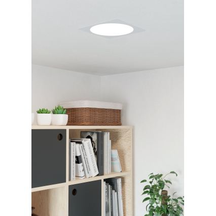 Eglo - LED ugradna stropna svjetiljka LED/18,5W/230V 2700/4000/6500K 21,6x21,6 cm bijela