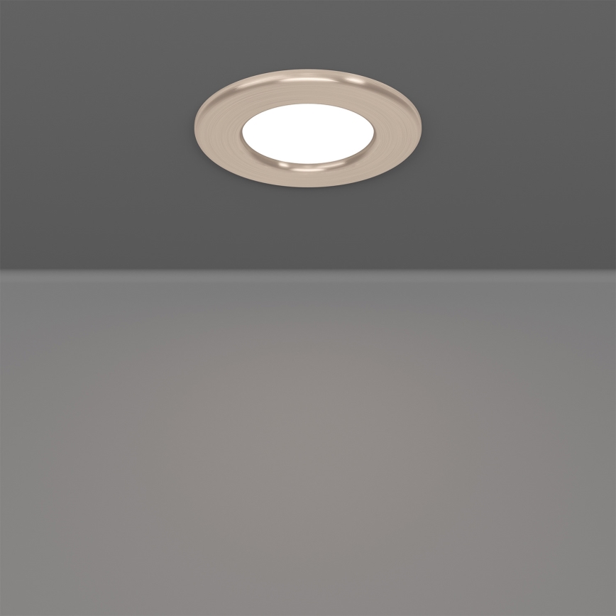 Eglo - Set 3x LED ugradne stropne svjetiljke LED/3,7W/230V 2700/4000/6500K promjer 8,8 cm matni krom