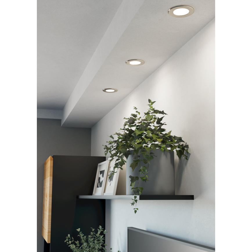 Eglo - LED ugradna stropna svjetiljka LED/3,7W/230V 2700/4000/6500K promjer 8,8 cm matni krom