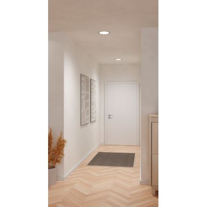 Eglo - LED ugradno stropno svjetlo LED/18,5W/230V 2700/4000/6500K promjer 21,6 cm matni krom