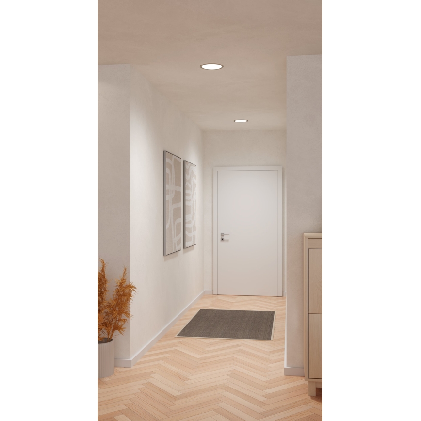 Eglo - LED ugradno stropno svjetlo LED/18,5W/230V 2700/4000/6500K promjer 21,6 cm matni krom