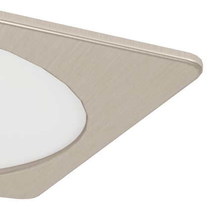 Eglo - LED ugradna stropna svjetiljka LED/18,5W/230V 2700/4000/6500K 21,6x21,6 cm matni krom