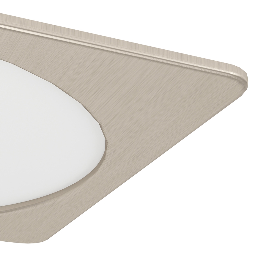 Eglo - LED ugradna stropna svjetiljka LED/18,5W/230V 2700/4000/6500K 21,6x21,6 cm matni krom